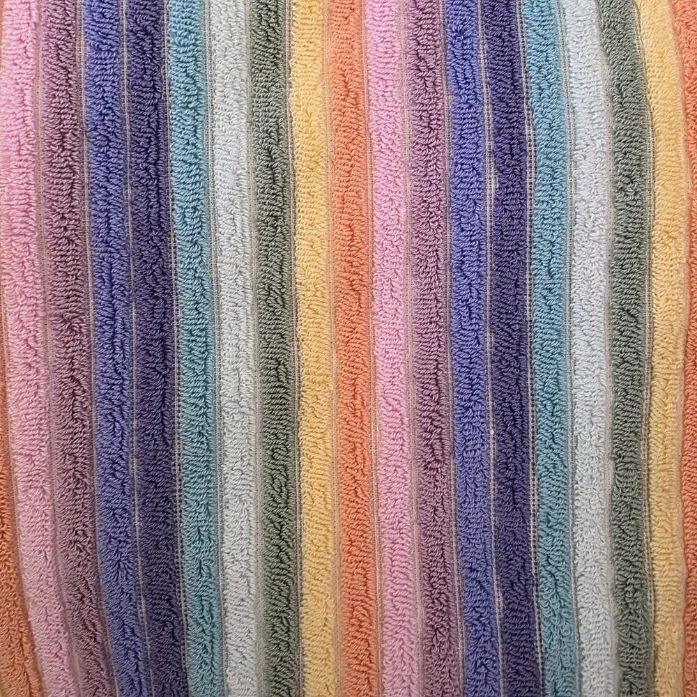 Rachel Zoe Rainbow Stripes Set of 2 Hand Towels NWT